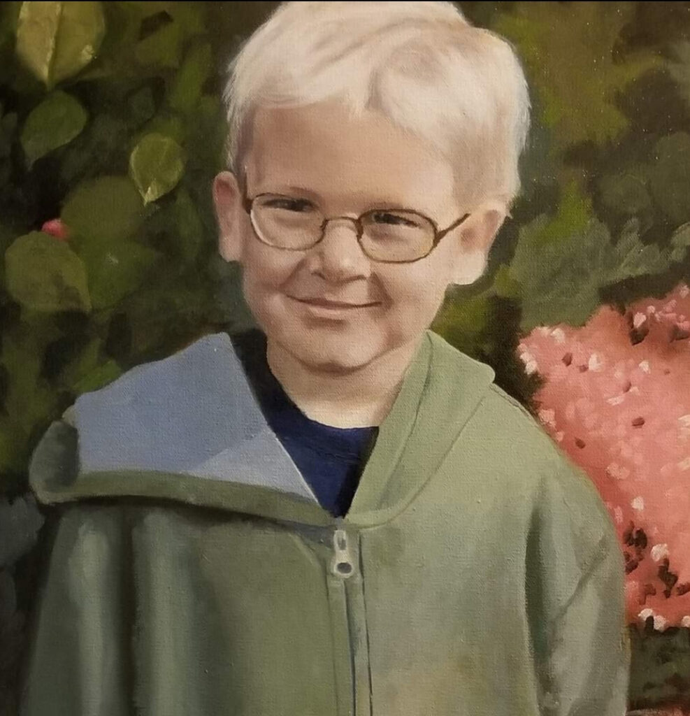 Ryan Nathaniel Smith, oil portrait by Jerry Smith